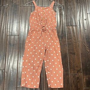 Oshkosh Sz 7 Full Length Linen Jumpsuit